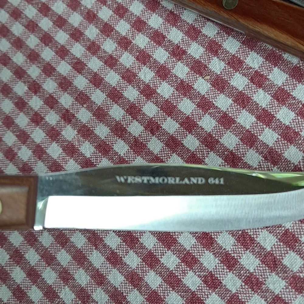 Vintage Steak Knife Set in Wood Block